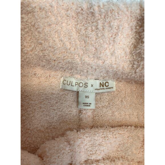 Culpos X INC collaboration Cozy Lounge Set Peach Fuzzy Sz XS - Picture 7 of 7